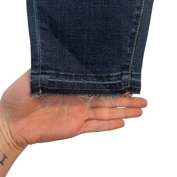 Articles of Society Katie Skinny Crop Helsinki Blue Distressed Size 27 - Picture 3 of 11